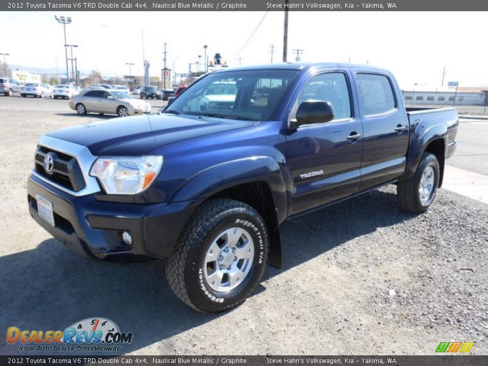 2012 Toyota Tacoma V6 TRD Double Cab 4x4 Nautical Blue Metallic / Graphite Photo #6