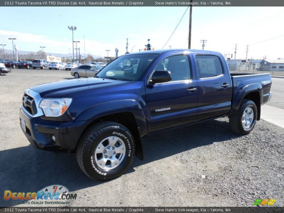2012 Toyota Tacoma V6 TRD Double Cab 4x4 Nautical Blue Metallic / Graphite Photo #7