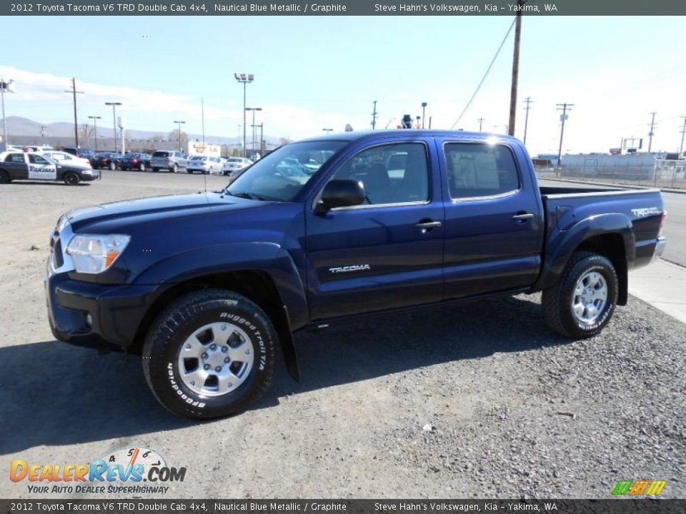2012 Toyota Tacoma V6 TRD Double Cab 4x4 Nautical Blue Metallic / Graphite Photo #8