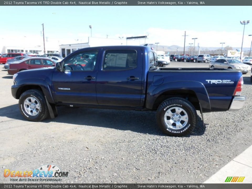 2012 Toyota Tacoma V6 TRD Double Cab 4x4 Nautical Blue Metallic / Graphite Photo #9