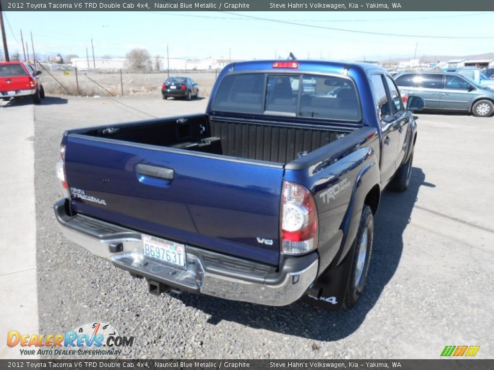 2012 Toyota Tacoma V6 TRD Double Cab 4x4 Nautical Blue Metallic / Graphite Photo #11