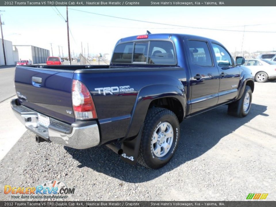 2012 Toyota Tacoma V6 TRD Double Cab 4x4 Nautical Blue Metallic / Graphite Photo #13