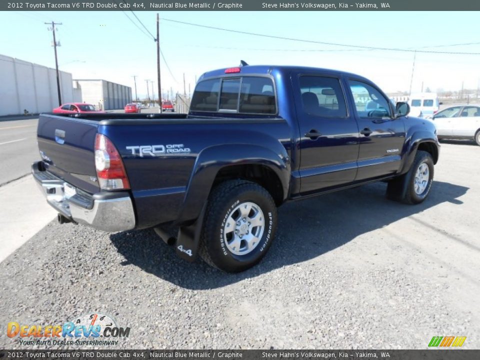 2012 Toyota Tacoma V6 TRD Double Cab 4x4 Nautical Blue Metallic / Graphite Photo #14