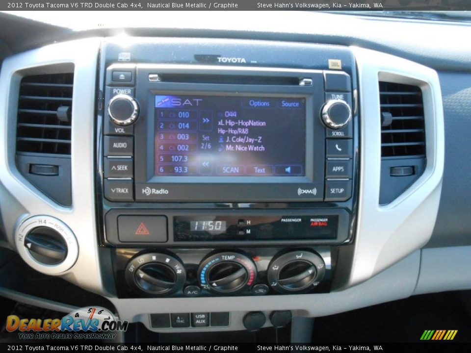 2012 Toyota Tacoma V6 TRD Double Cab 4x4 Nautical Blue Metallic / Graphite Photo #21