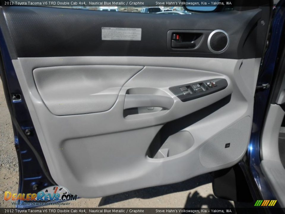 2012 Toyota Tacoma V6 TRD Double Cab 4x4 Nautical Blue Metallic / Graphite Photo #24
