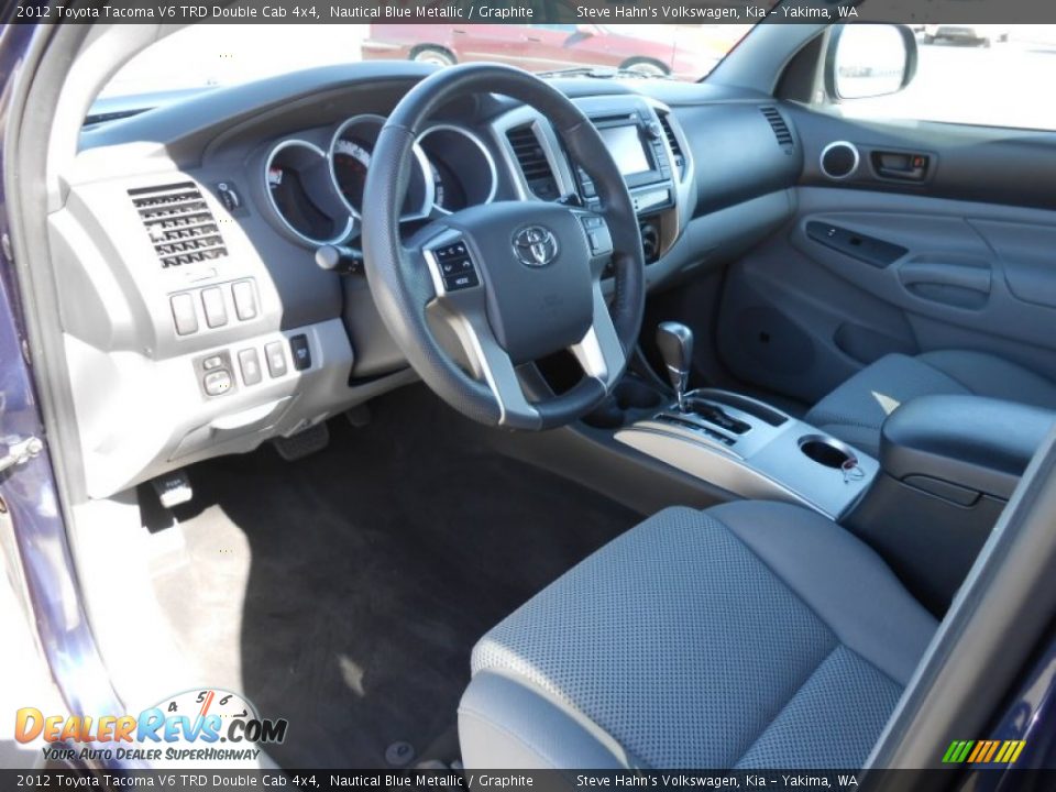 2012 Toyota Tacoma V6 TRD Double Cab 4x4 Nautical Blue Metallic / Graphite Photo #25