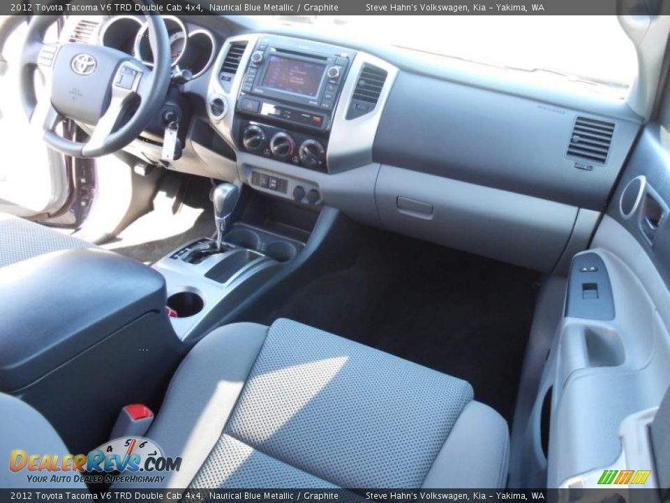 2012 Toyota Tacoma V6 TRD Double Cab 4x4 Nautical Blue Metallic / Graphite Photo #31