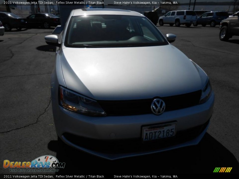 2011 Volkswagen Jetta TDI Sedan Reflex Silver Metallic / Titan Black Photo #3