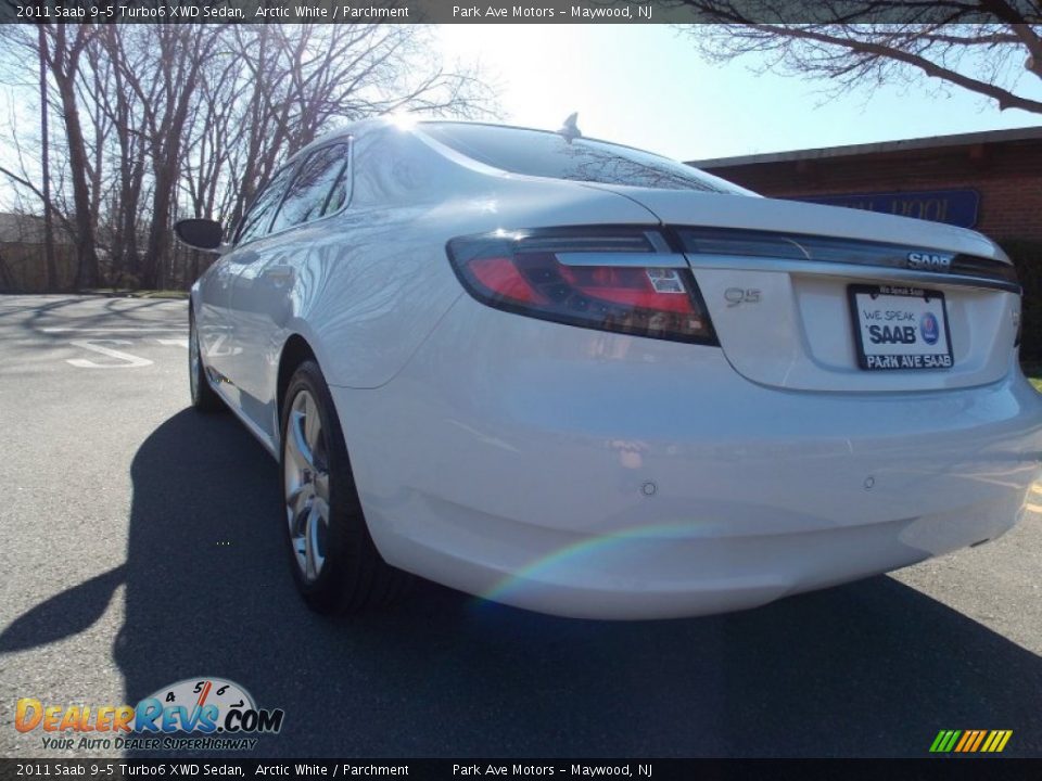 2011 Saab 9-5 Turbo6 XWD Sedan Arctic White / Parchment Photo #3