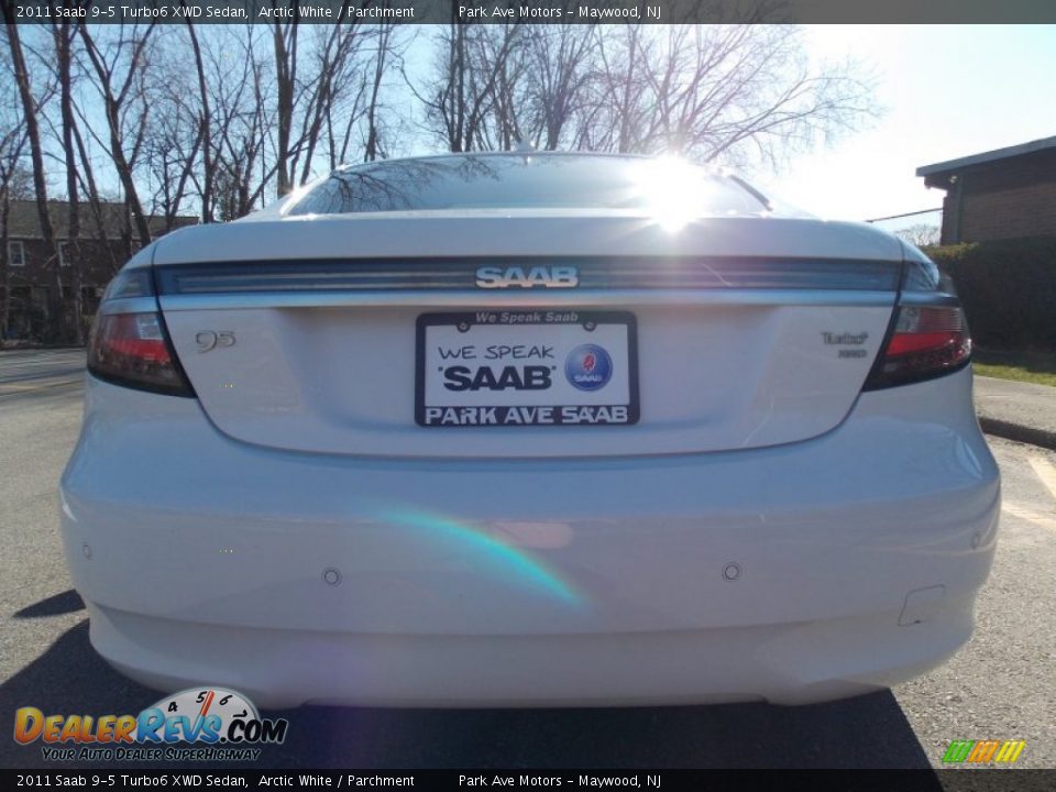 2011 Saab 9-5 Turbo6 XWD Sedan Arctic White / Parchment Photo #4