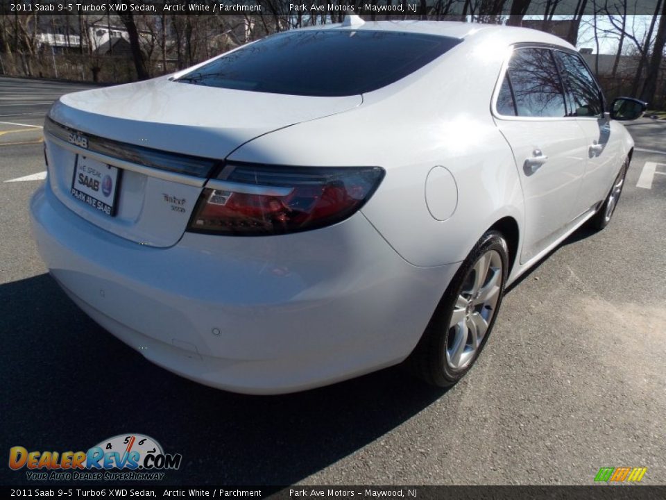 2011 Saab 9-5 Turbo6 XWD Sedan Arctic White / Parchment Photo #5