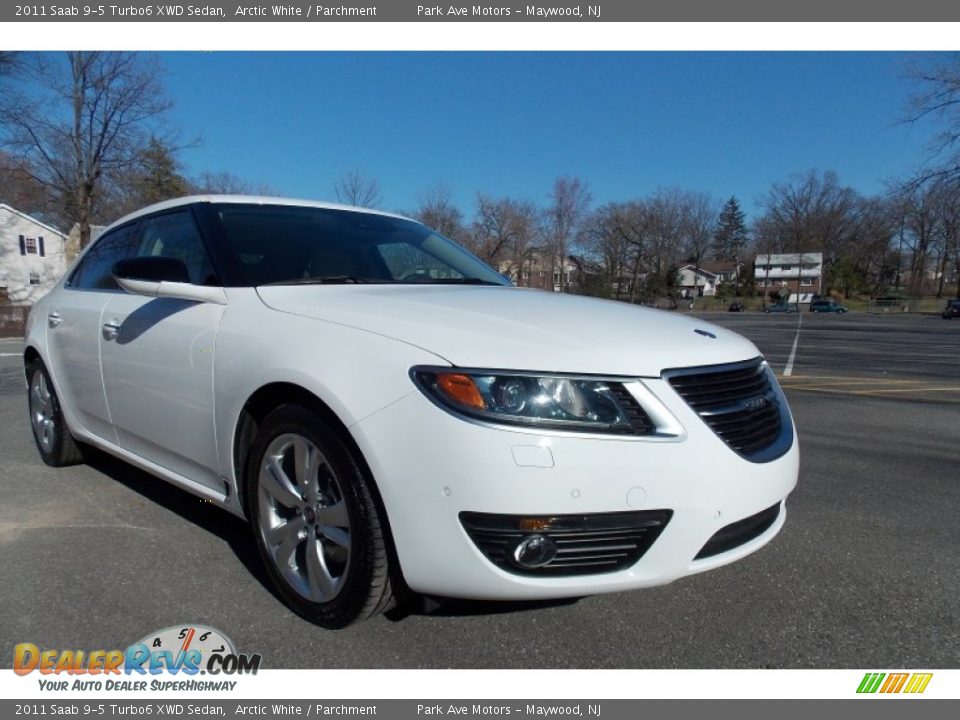 2011 Saab 9-5 Turbo6 XWD Sedan Arctic White / Parchment Photo #7