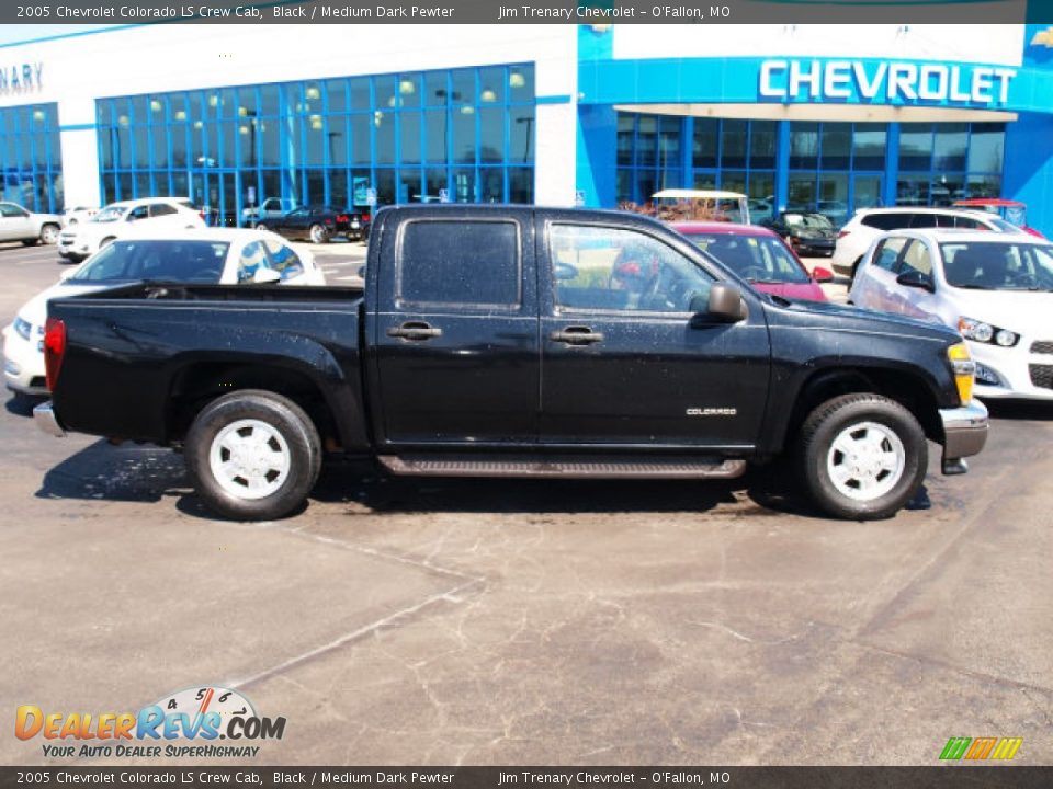 2005 Chevrolet Colorado LS Crew Cab Black / Medium Dark Pewter Photo #1