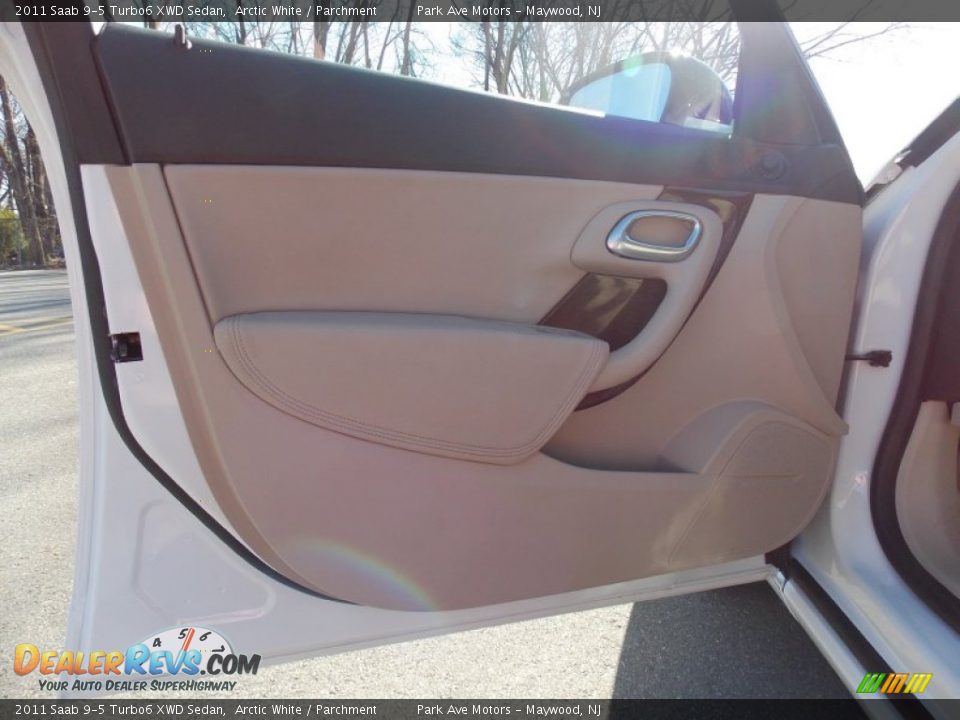 2011 Saab 9-5 Turbo6 XWD Sedan Arctic White / Parchment Photo #9