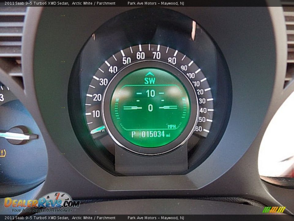 2011 Saab 9-5 Turbo6 XWD Sedan Arctic White / Parchment Photo #13