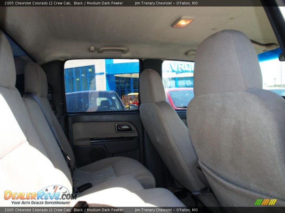 2005 Chevrolet Colorado LS Crew Cab Black / Medium Dark Pewter Photo #9