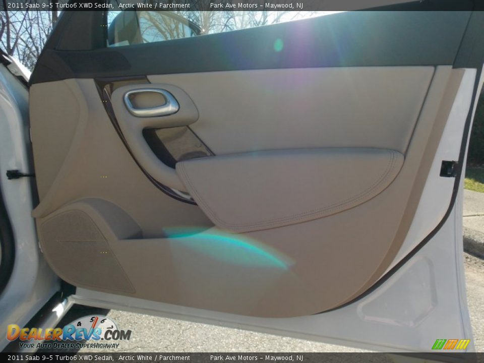 2011 Saab 9-5 Turbo6 XWD Sedan Arctic White / Parchment Photo #19