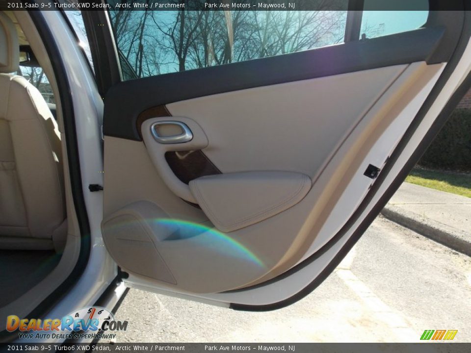 2011 Saab 9-5 Turbo6 XWD Sedan Arctic White / Parchment Photo #22