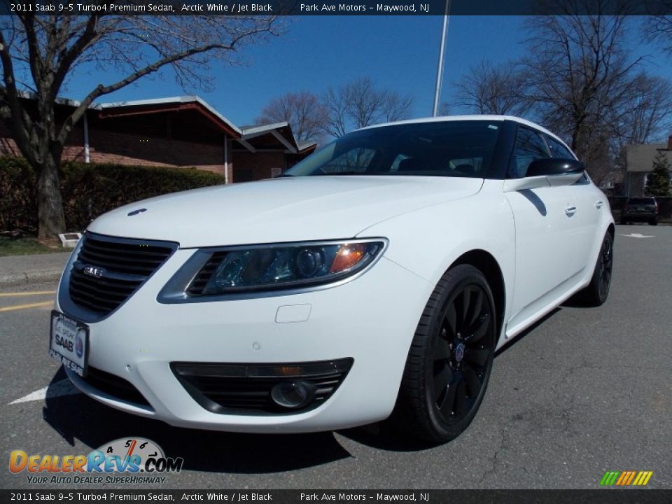 2011 Saab 9-5 Turbo4 Premium Sedan Arctic White / Jet Black Photo #1