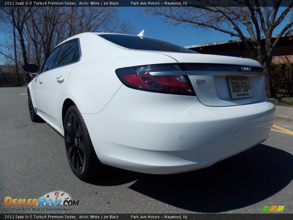 2011 Saab 9-5 Turbo4 Premium Sedan Arctic White / Jet Black Photo #3