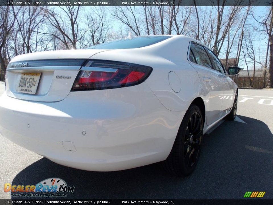 2011 Saab 9-5 Turbo4 Premium Sedan Arctic White / Jet Black Photo #5