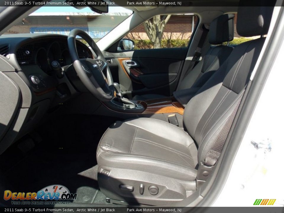 2011 Saab 9-5 Turbo4 Premium Sedan Arctic White / Jet Black Photo #11
