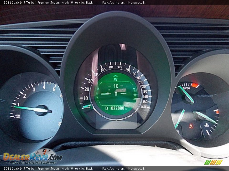 2011 Saab 9-5 Turbo4 Premium Sedan Gauges Photo #23