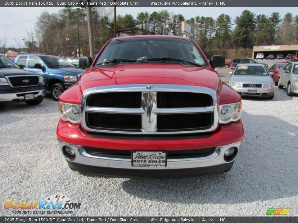 2005 Dodge Ram 1500 SLT Quad Cab 4x4 Flame Red / Dark Slate Gray Photo #10