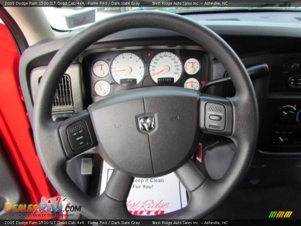 2005 Dodge Ram 1500 SLT Quad Cab 4x4 Flame Red / Dark Slate Gray Photo #20