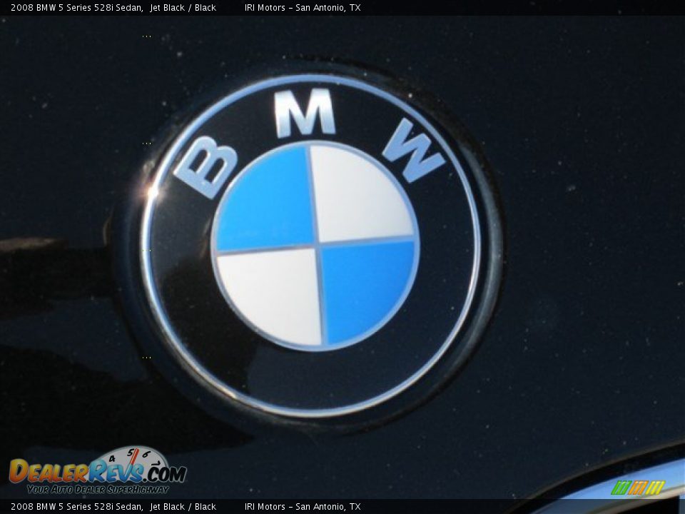 2008 BMW 5 Series 528i Sedan Jet Black / Black Photo #2