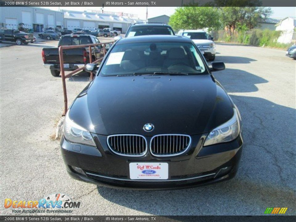 2008 BMW 5 Series 528i Sedan Jet Black / Black Photo #4
