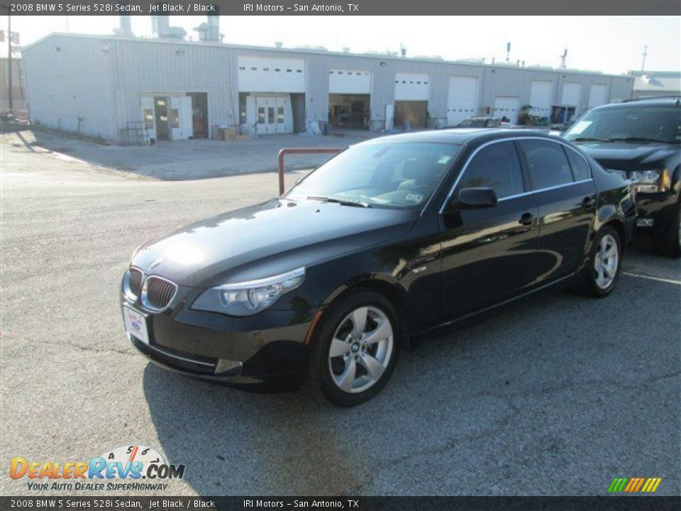 2008 BMW 5 Series 528i Sedan Jet Black / Black Photo #5