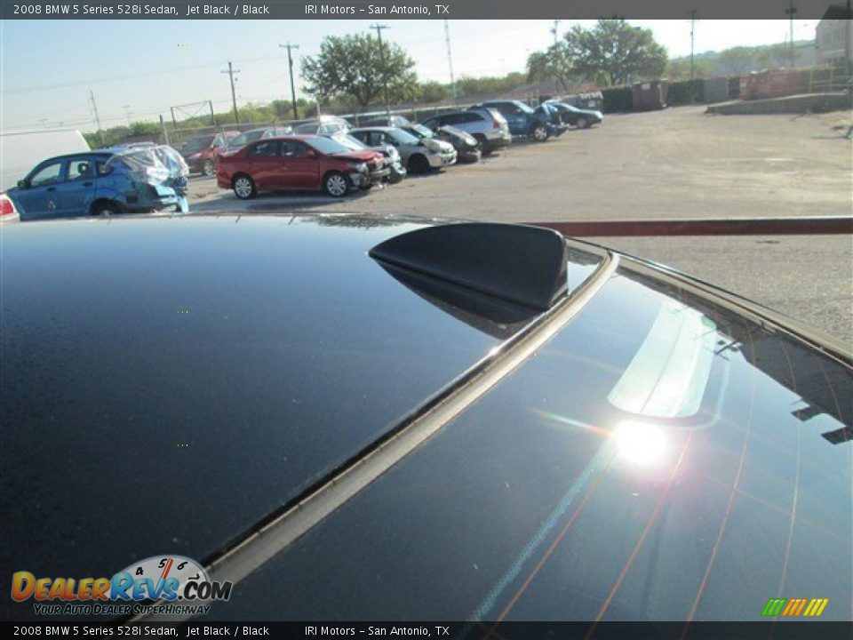 2008 BMW 5 Series 528i Sedan Jet Black / Black Photo #6