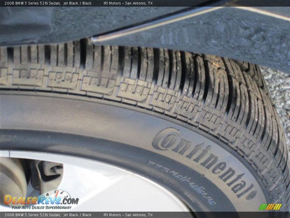 2008 BMW 5 Series 528i Sedan Jet Black / Black Photo #8