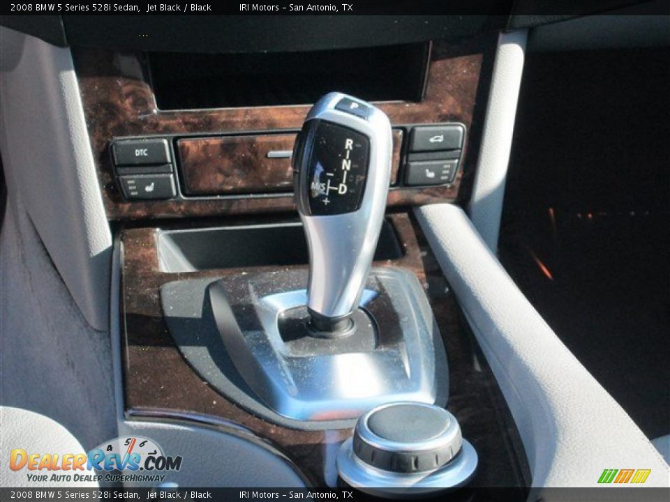 2008 BMW 5 Series 528i Sedan Jet Black / Black Photo #14
