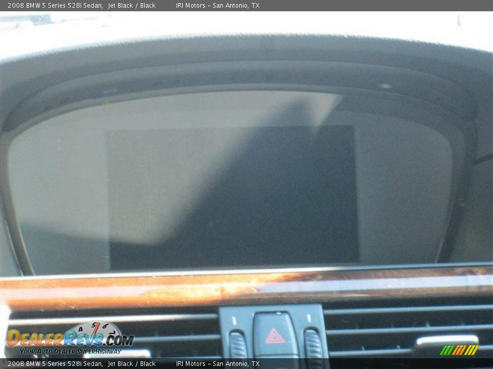 2008 BMW 5 Series 528i Sedan Jet Black / Black Photo #15