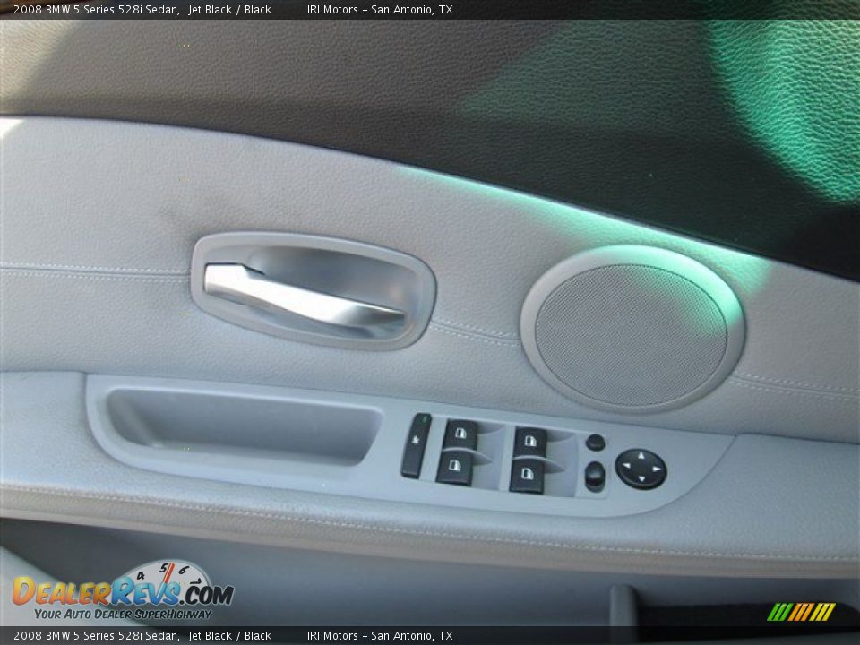 2008 BMW 5 Series 528i Sedan Jet Black / Black Photo #16