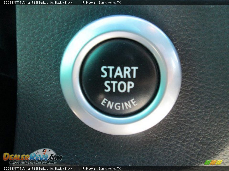 2008 BMW 5 Series 528i Sedan Jet Black / Black Photo #19