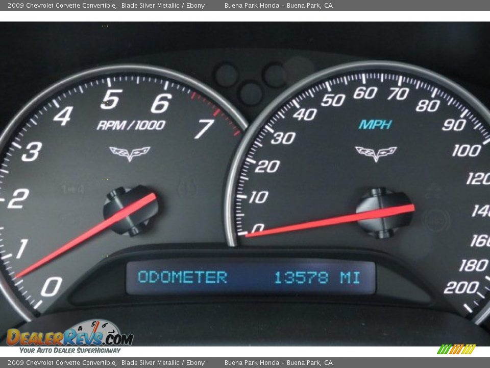 2009 Chevrolet Corvette Convertible Blade Silver Metallic / Ebony Photo #2
