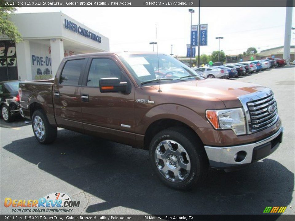 2011 Ford F150 XLT SuperCrew Golden Bronze Metallic / Pale Adobe Photo #1