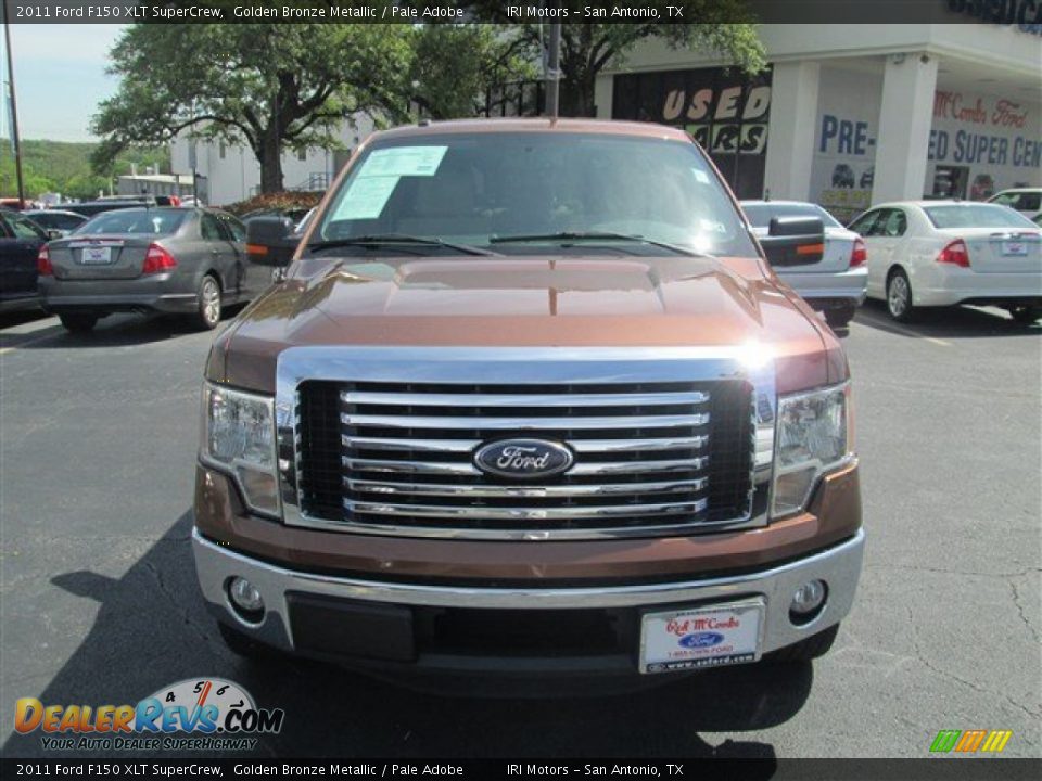2011 Ford F150 XLT SuperCrew Golden Bronze Metallic / Pale Adobe Photo #4