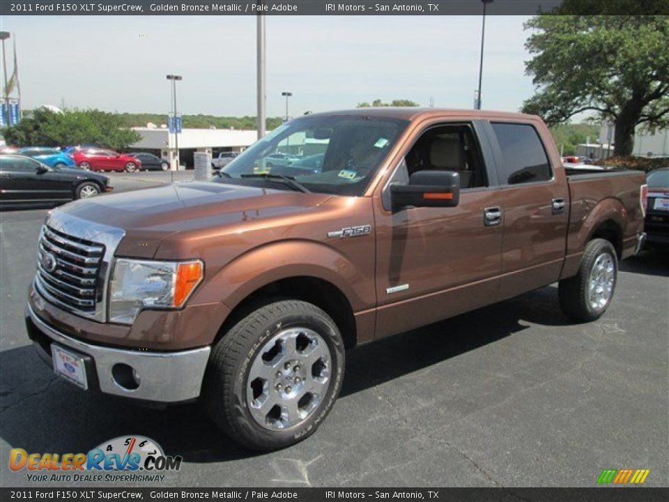 2011 Ford F150 XLT SuperCrew Golden Bronze Metallic / Pale Adobe Photo #5