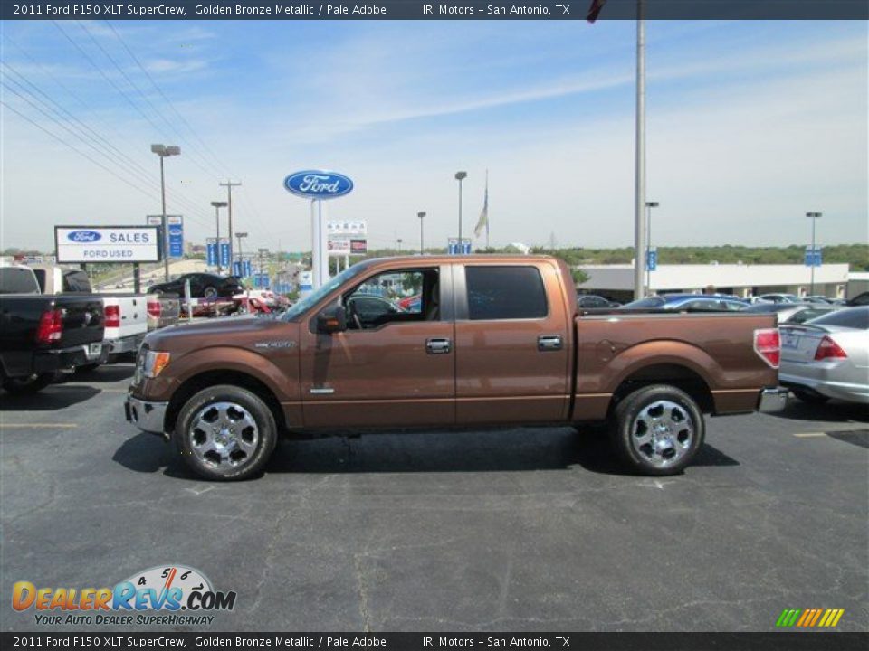 2011 Ford F150 XLT SuperCrew Golden Bronze Metallic / Pale Adobe Photo #6