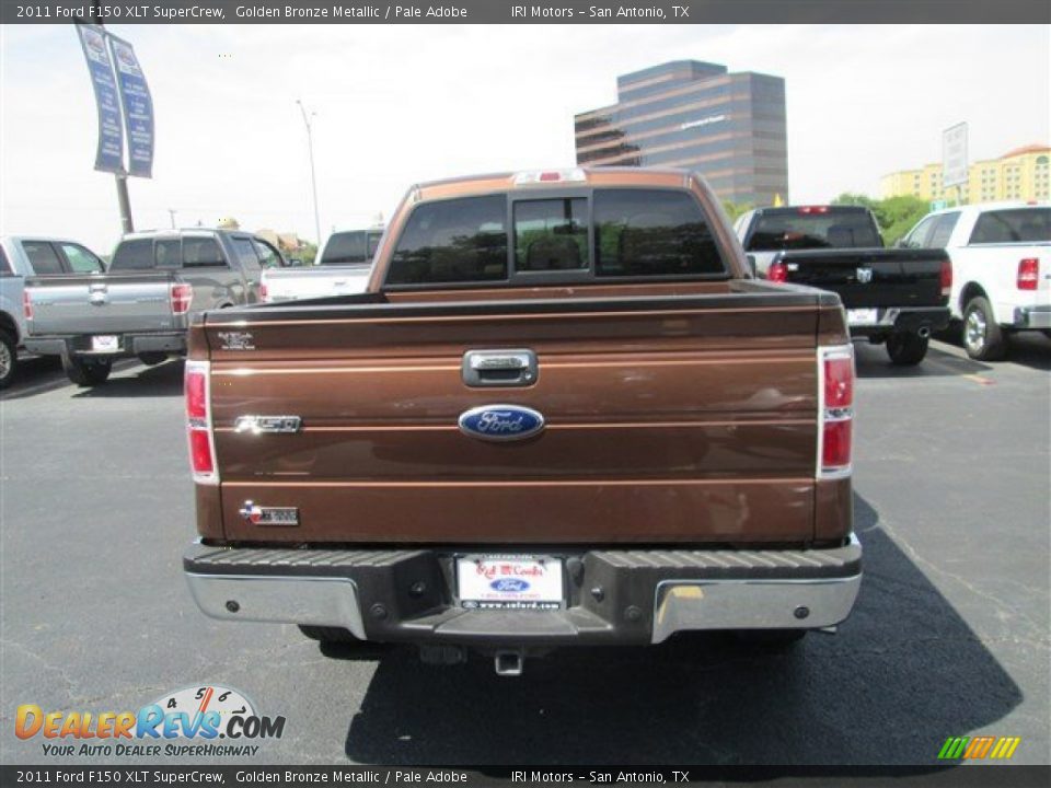 2011 Ford F150 XLT SuperCrew Golden Bronze Metallic / Pale Adobe Photo #7