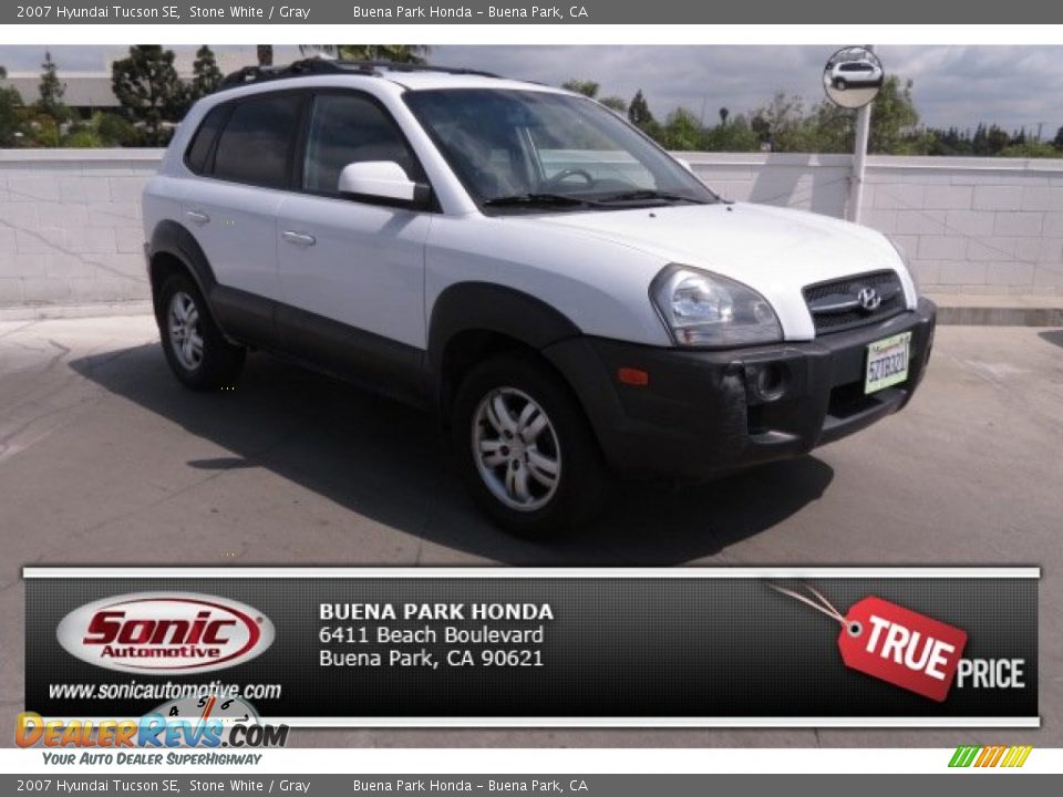 2007 Hyundai Tucson SE Stone White / Gray Photo #1