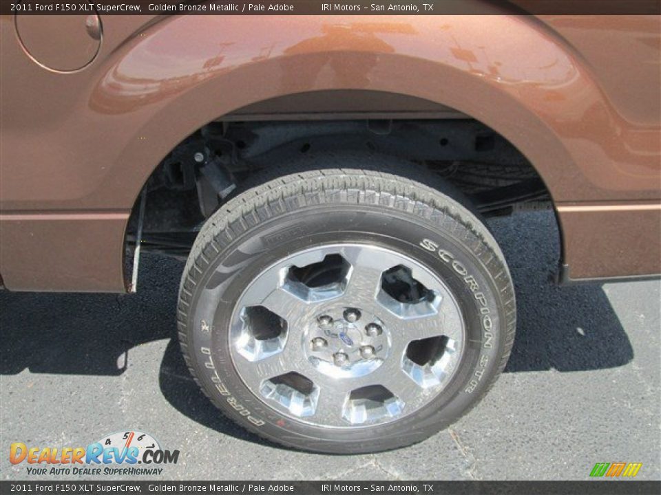 2011 Ford F150 XLT SuperCrew Golden Bronze Metallic / Pale Adobe Photo #9