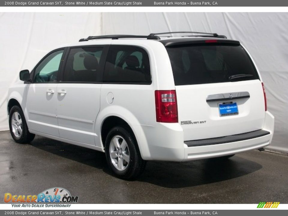 2008 Dodge Grand Caravan SXT Stone White / Medium Slate Gray/Light Shale Photo #2