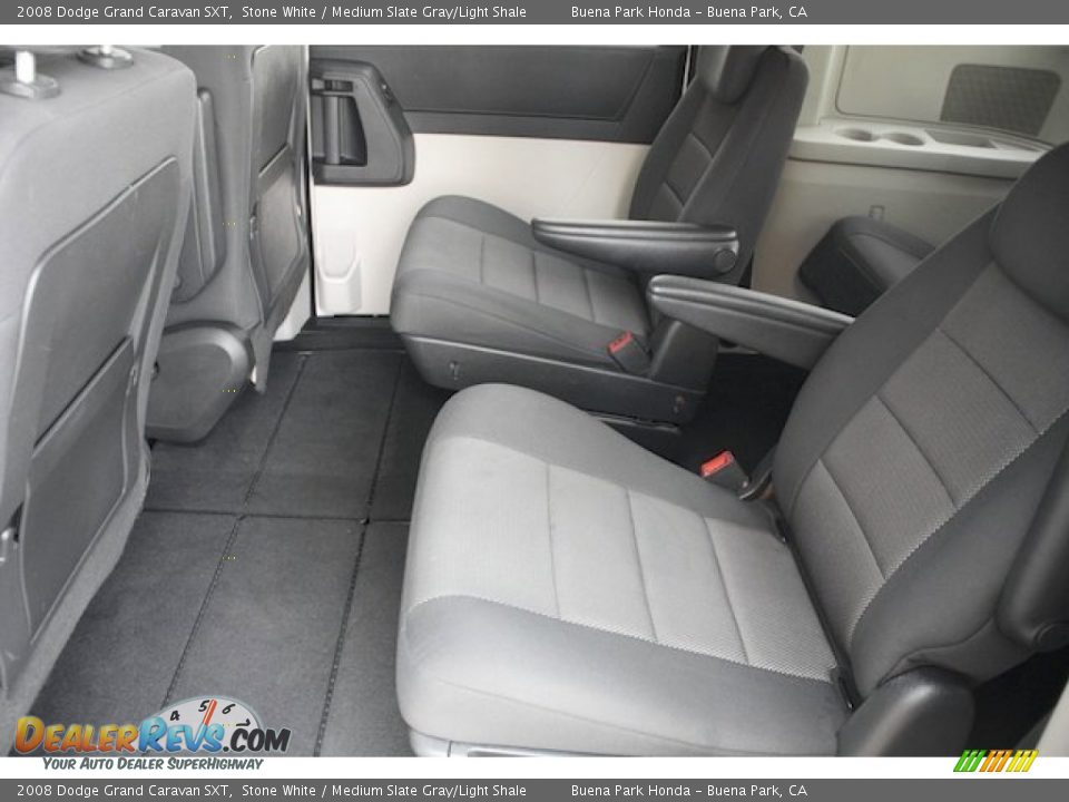 2008 Dodge Grand Caravan SXT Stone White / Medium Slate Gray/Light Shale Photo #4