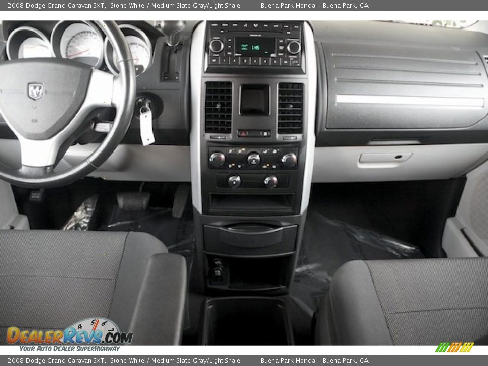 2008 Dodge Grand Caravan SXT Stone White / Medium Slate Gray/Light Shale Photo #5