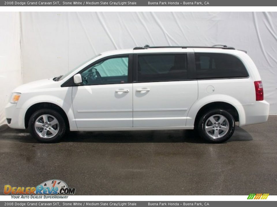 2008 Dodge Grand Caravan SXT Stone White / Medium Slate Gray/Light Shale Photo #8